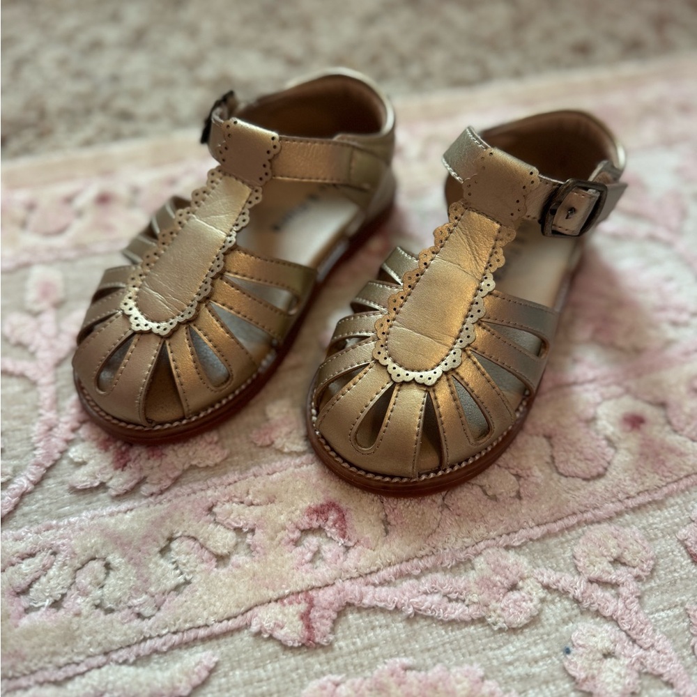 Gold Toddler Girl Sandals